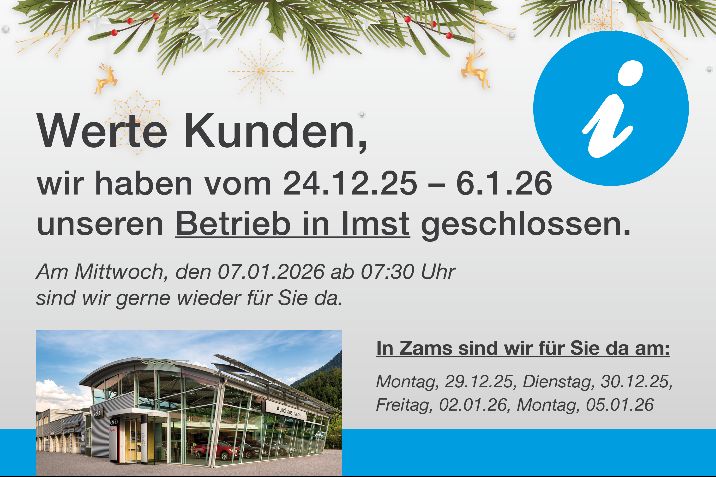 Öffnungszeiten Weihnachten